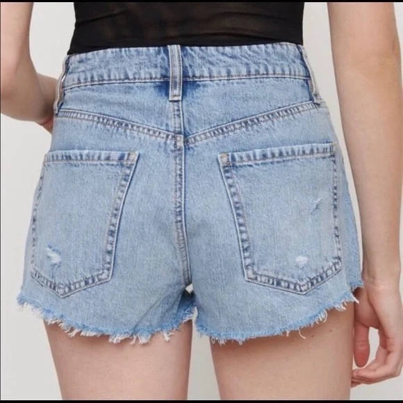 Dynamite Denim Acid Wash Distressed Shorts Sz 28 - Picture 2 of 8